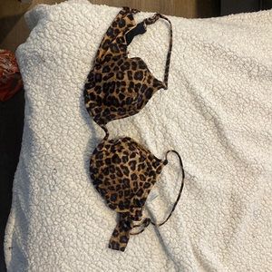 Good American leopard swimsuit top